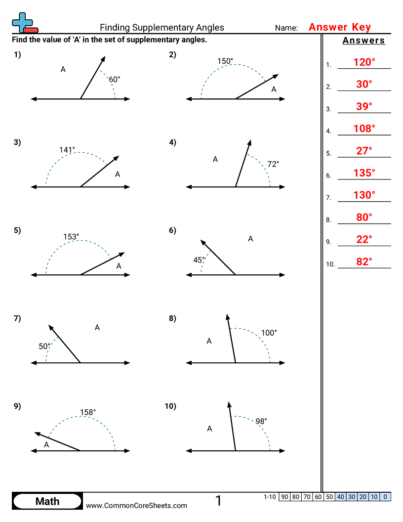 Free Angles Worksheets Common Core Sheets Free Angles Worksheets Common Core Sheets