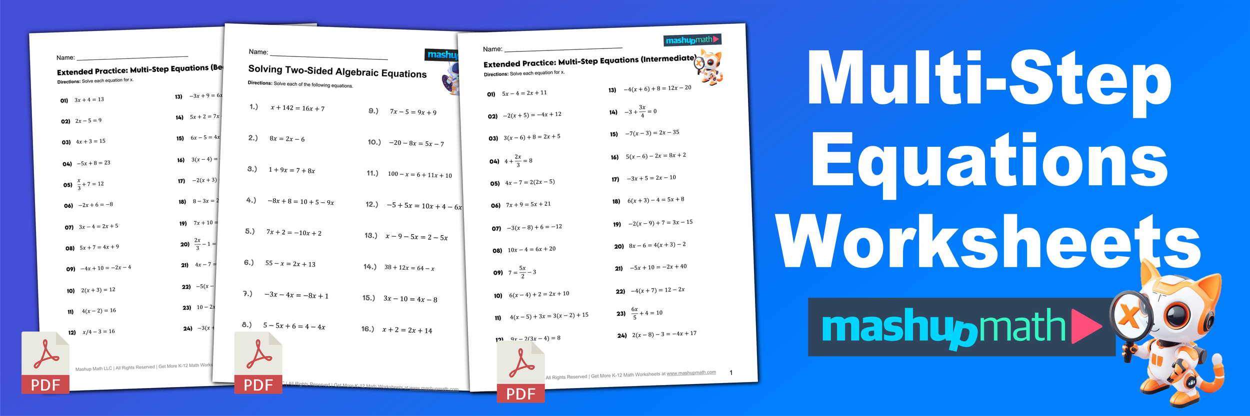 solving multi step equations worksheets pdf solving multi step equations worksheets pdf