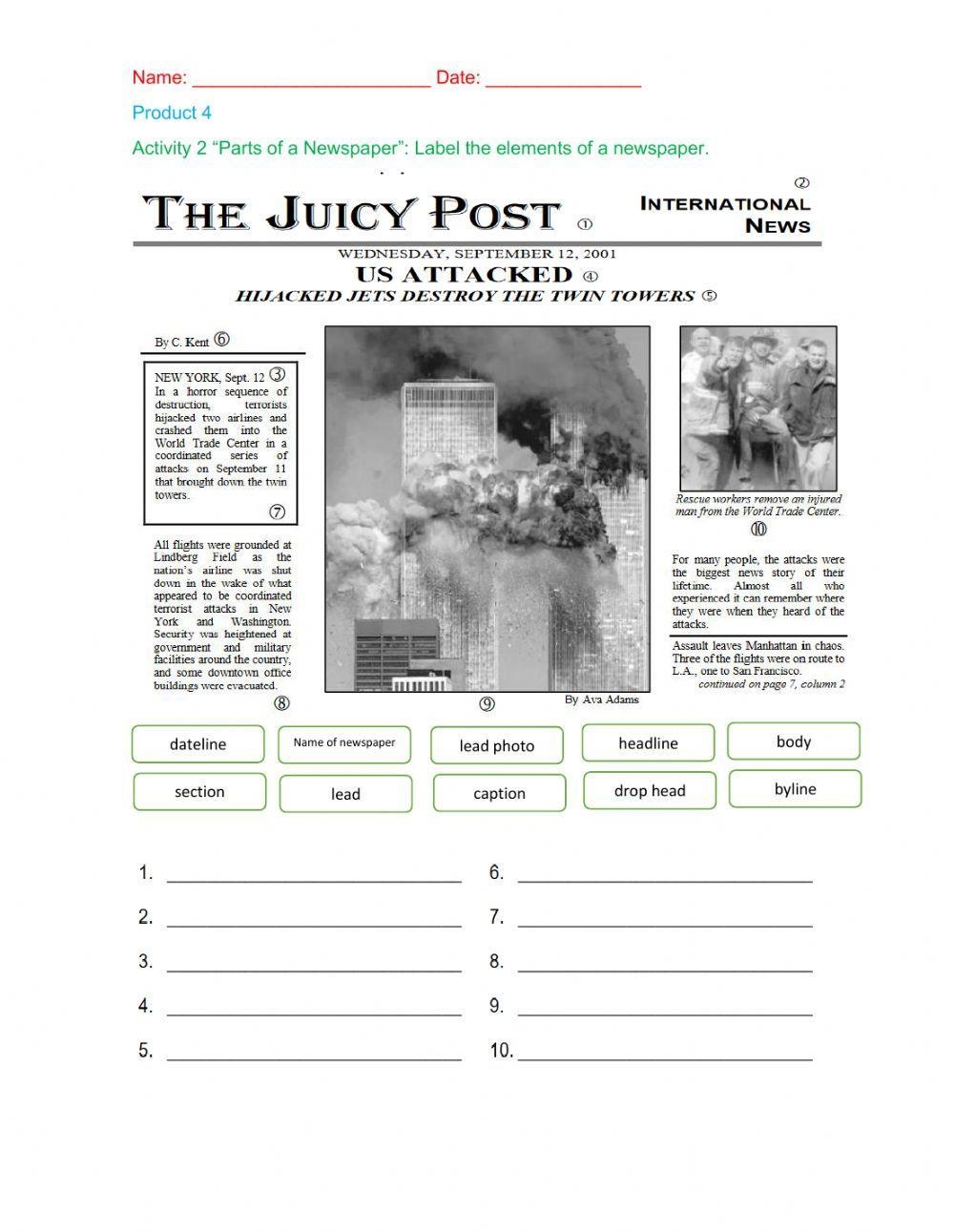 Free Newspaper Worksheet Download Free Newspaper Worksheet Png Images Free Worksheets On Clipart Library