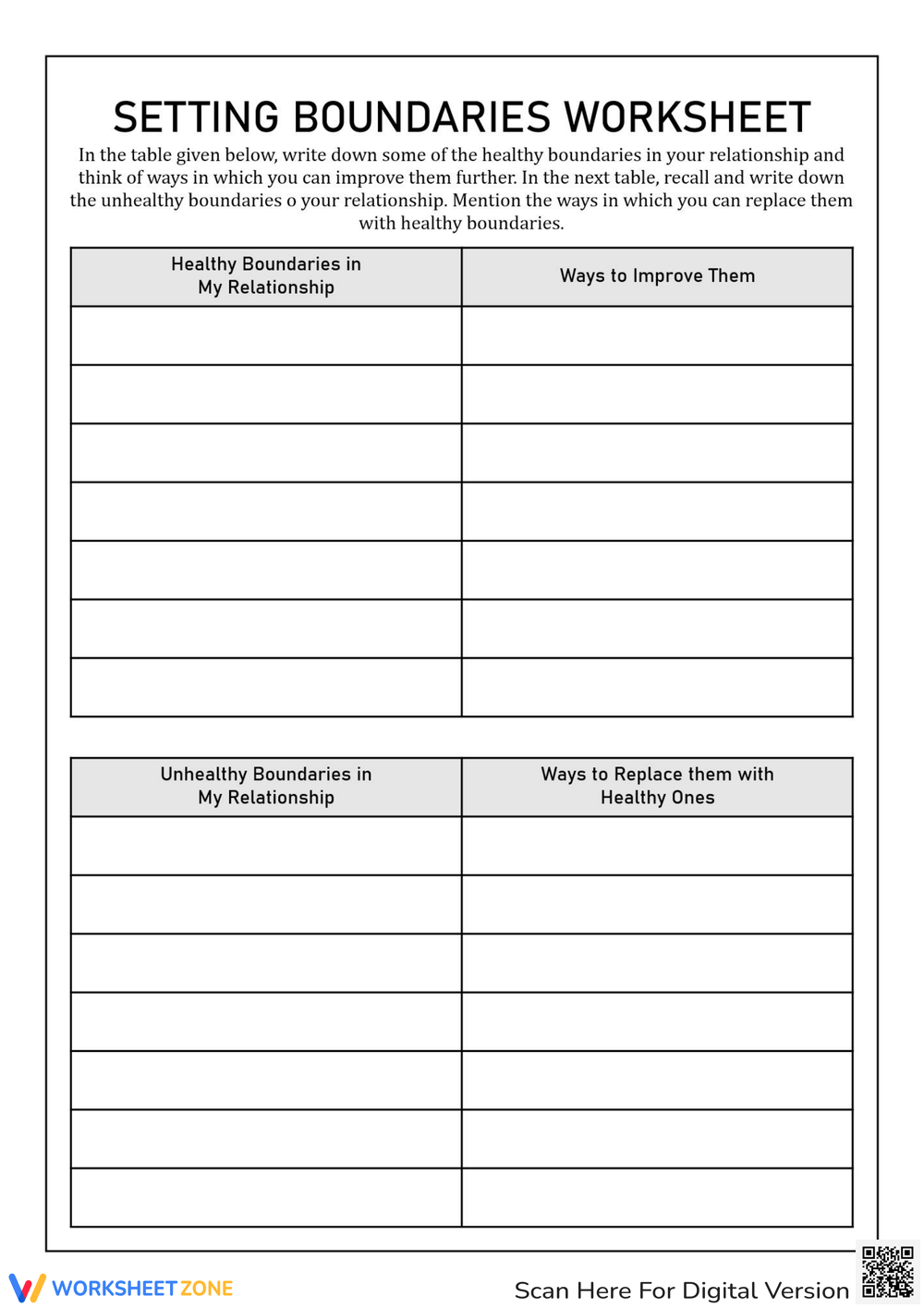 boundaries worksheet pdf