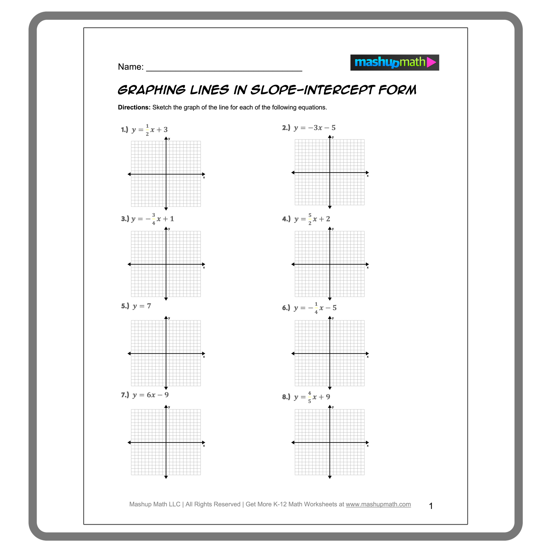 graphing linear equations worksheet pdf graphing linear equations worksheet pdf