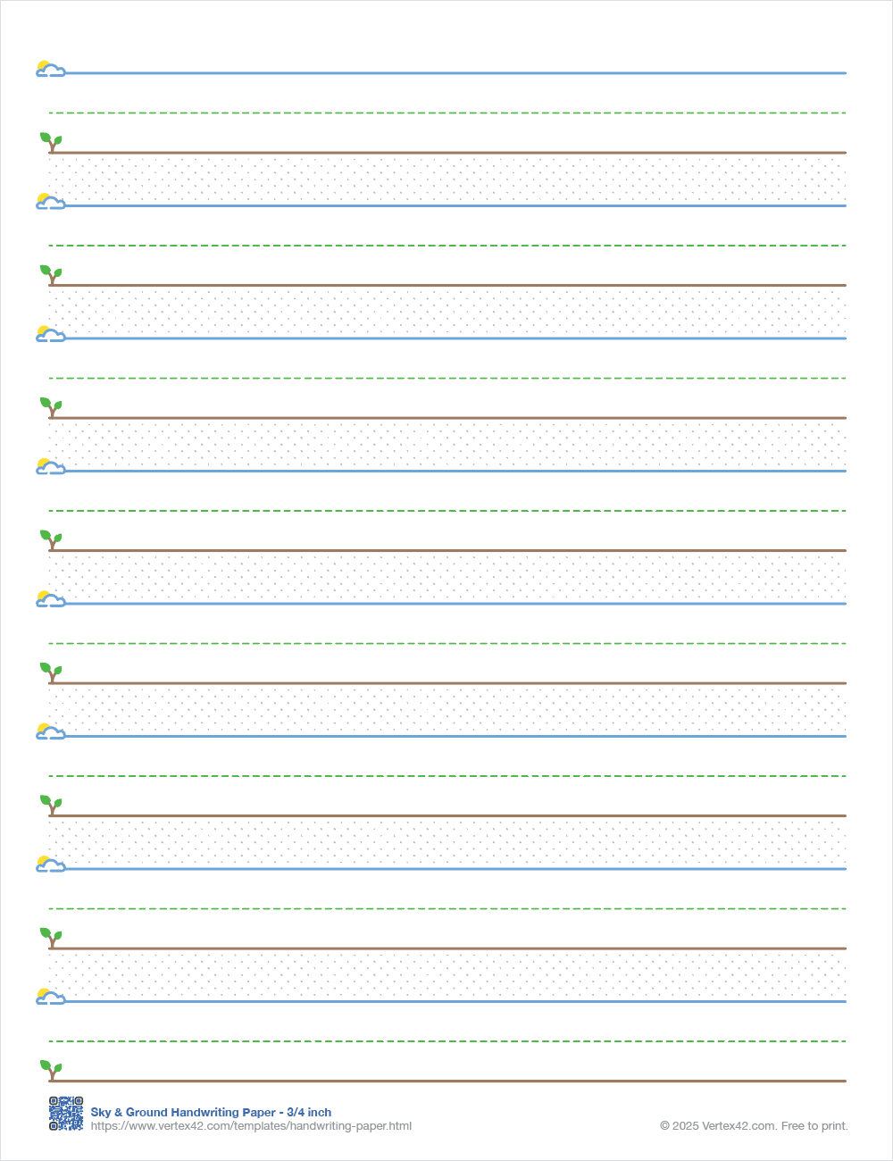 Handwriting Practice Paper Free Printable PDFs