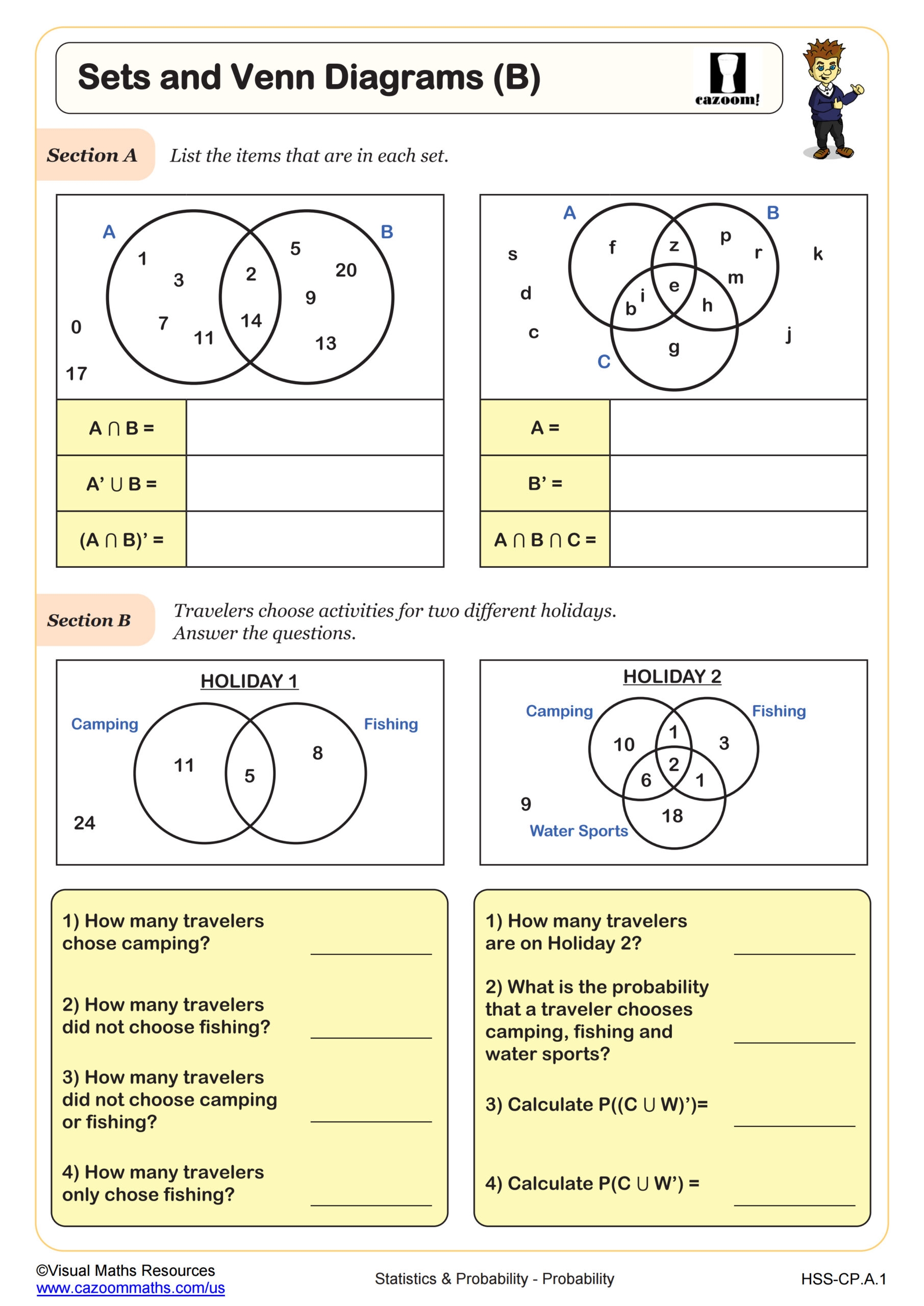 probability worksheets pdf