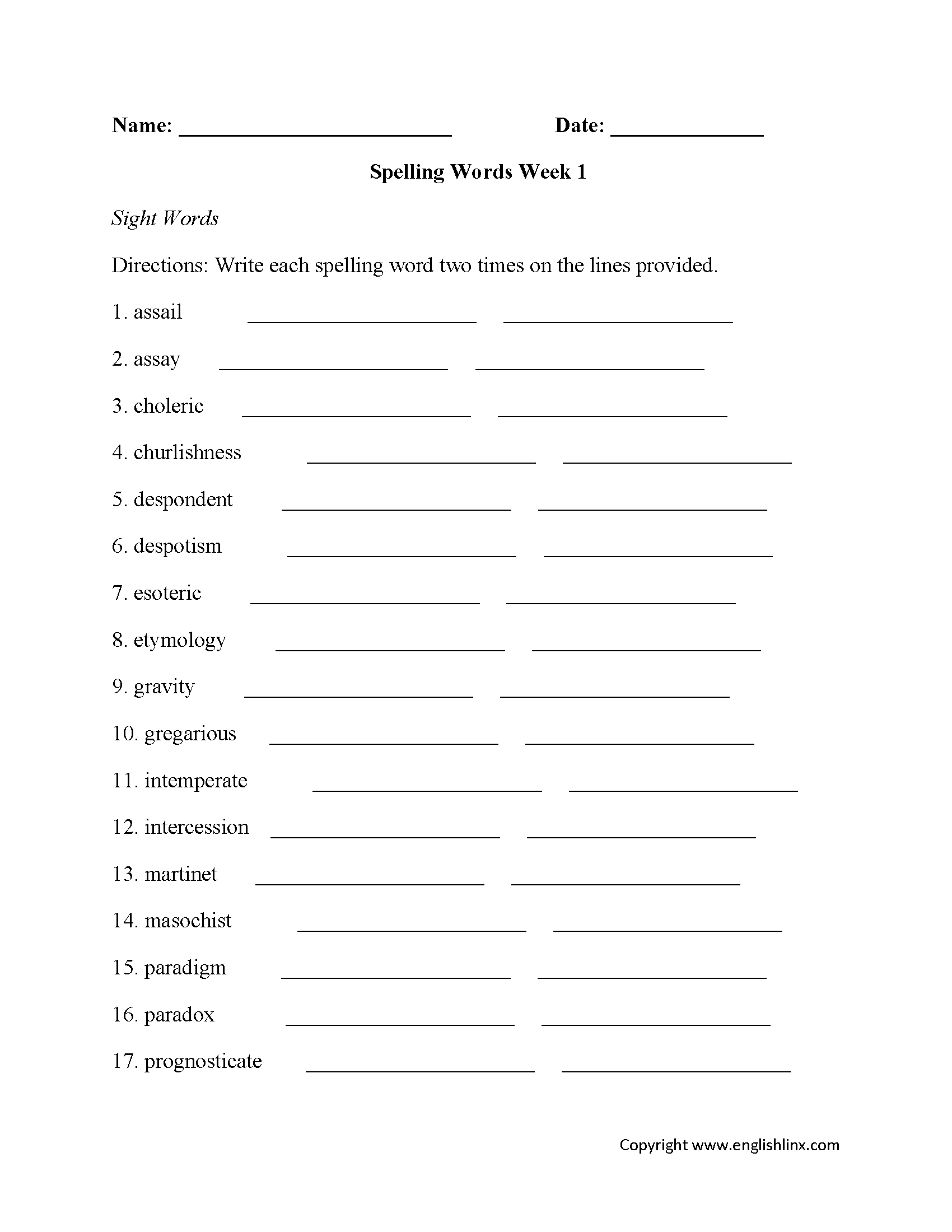 spelling practice worksheets pdf free
