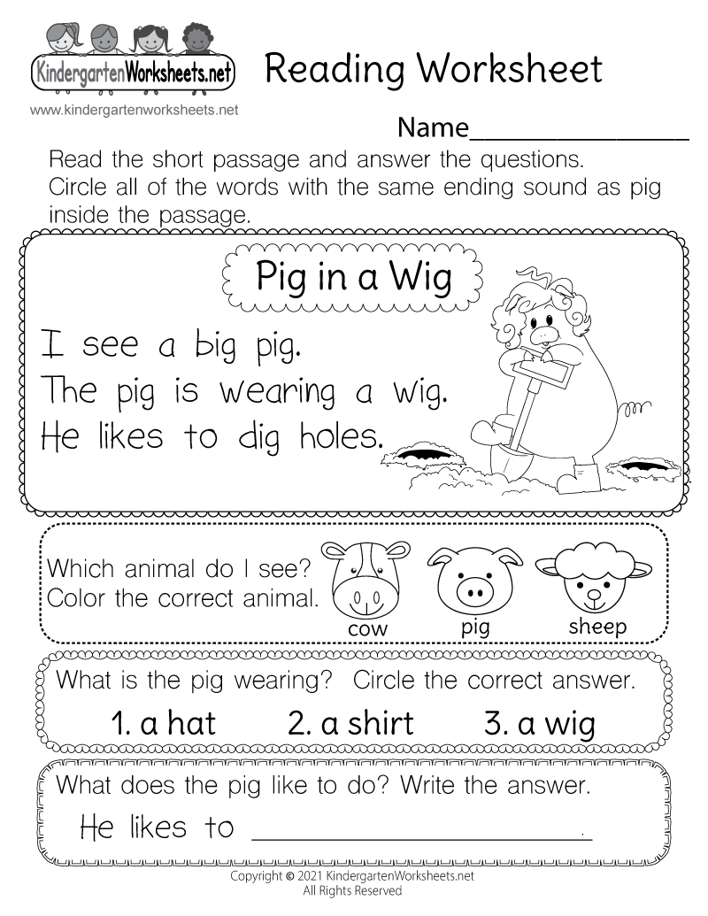 Kindergarten Reading Comprehension Passages SPRING Digital And PDF Worksheets Library Kindergarten Reading Comprehension Passages SPRING Digital And PDF Worksheets Library