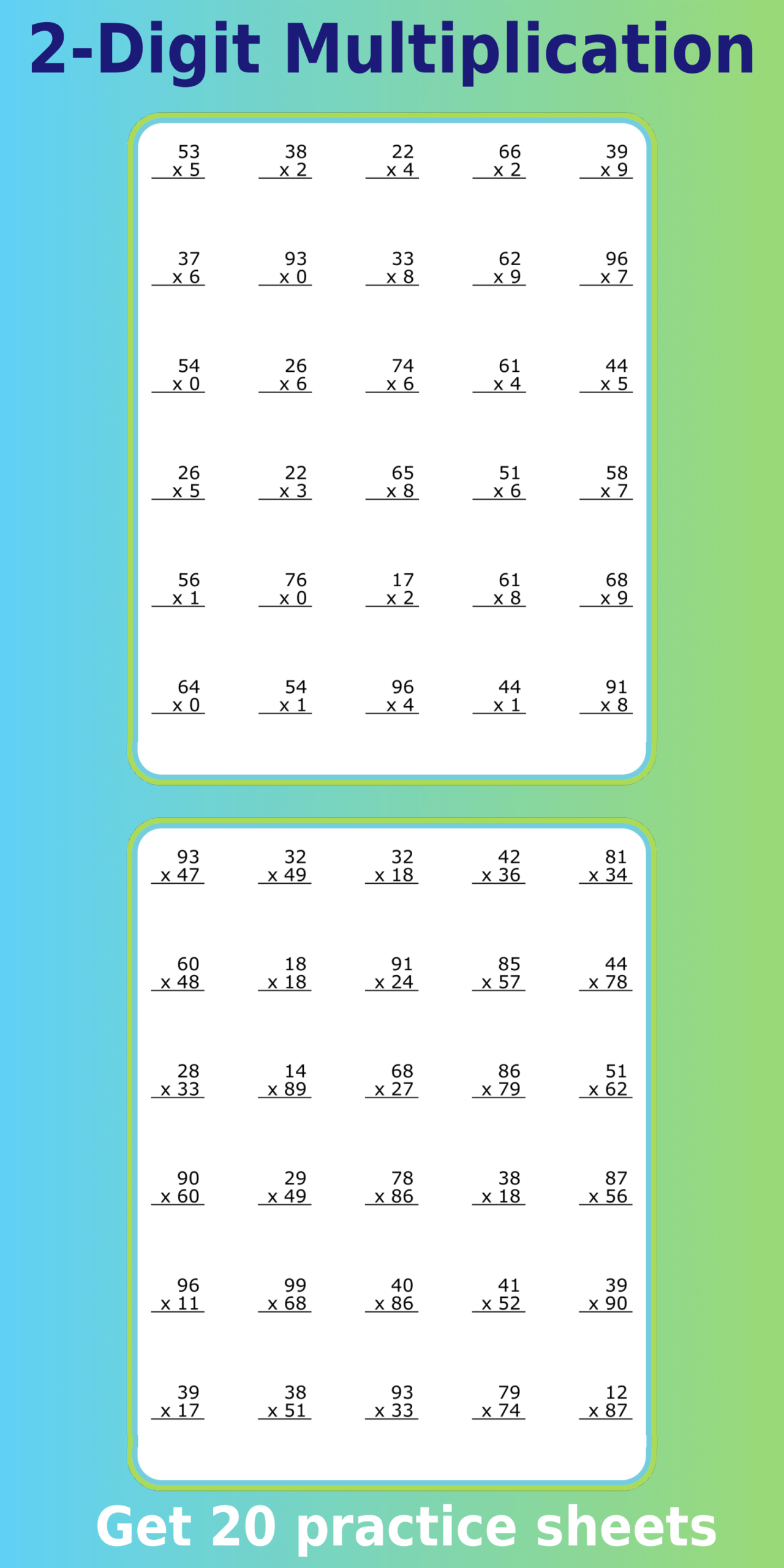 2 digit multiplication worksheets pdf 2 digit multiplication worksheets pdf