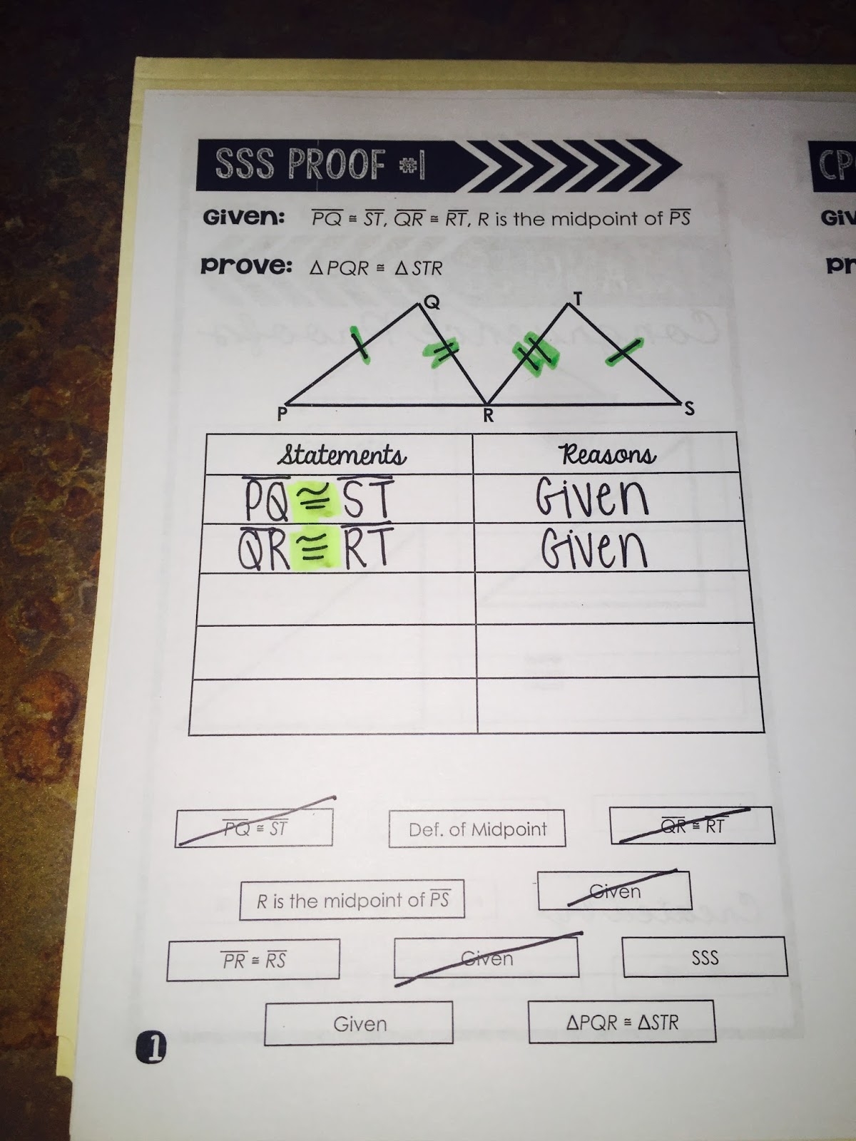 Mrs Newell s Math Triangle Congruence Proofs Book