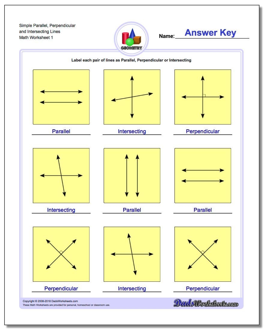Perpendicular Intersecting And Parallel Lines Worksheet Printable Art Activities Perpendicular Intersecting And Parallel Lines Worksheet Printable Art Activities