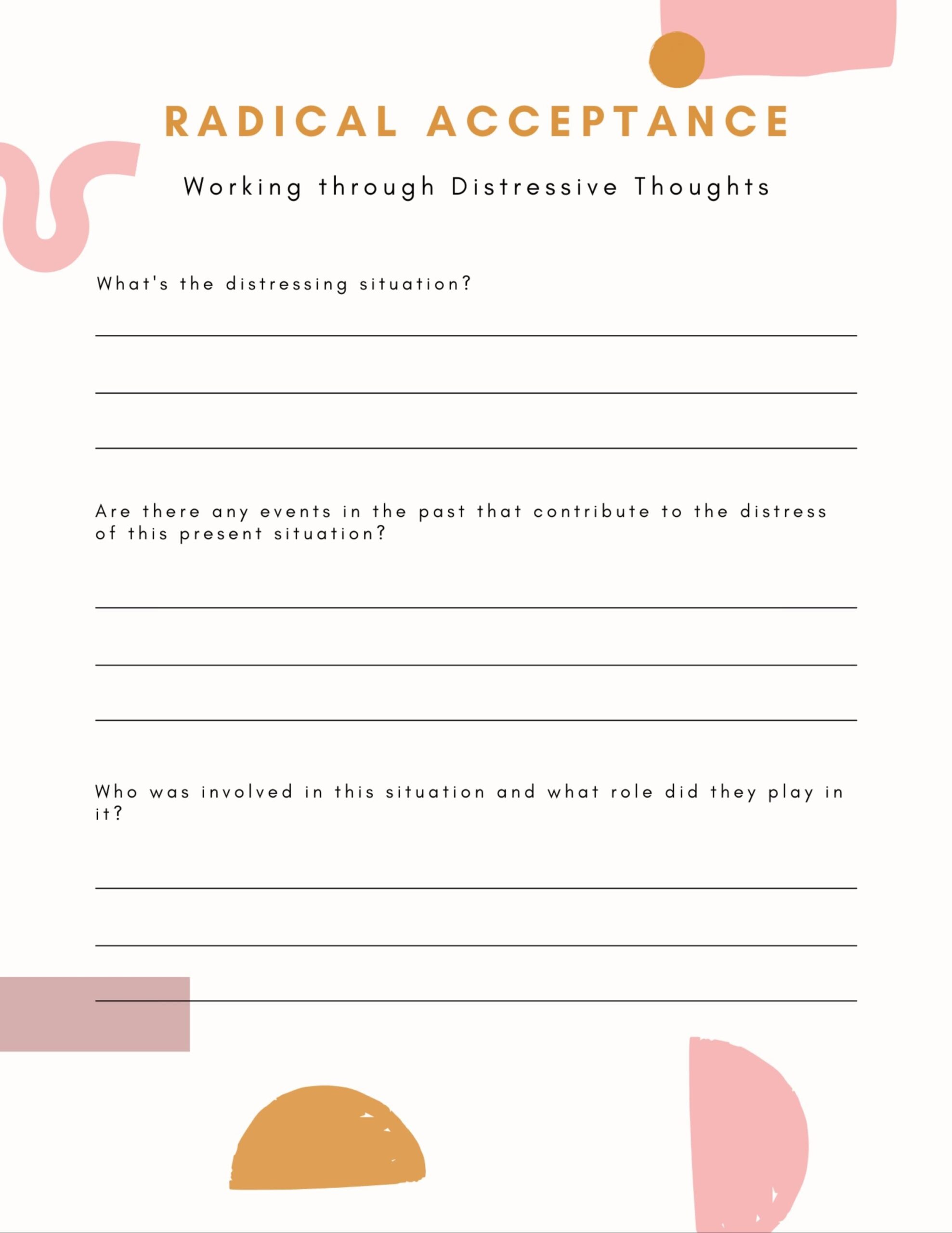 radical acceptance worksheet pdf
