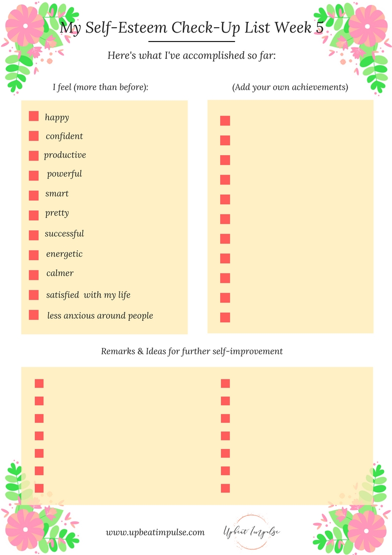 Self Esteem Workbook PDF A Supreme Resource For Your Confidence